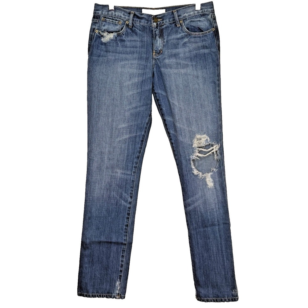 Abercrombie & Fitch Jeans Y2K Womens‎ Sz 29/35 (8L) Distressed Straight Low Rise